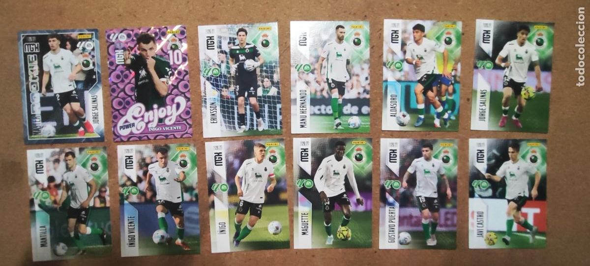 MECAGRACKS 26/27 LOTE 12 CARTAS DEL RACING DE SANTANDER CON ESPECIALES # PANINI