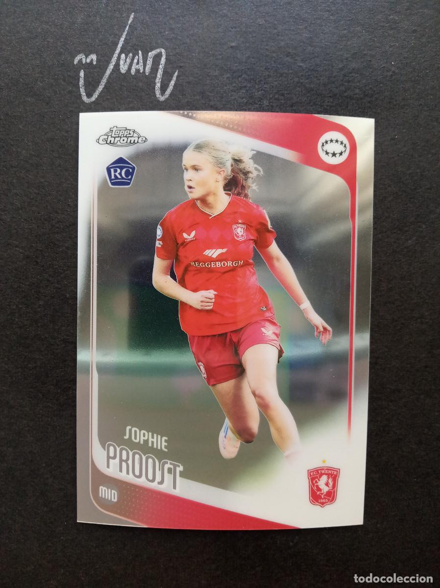 Cromos de f&uacute;tbol: N&ordm; 42 ROOKIE SOPHIE PROOST TWENTE NETHERLANDS ⚽ TOPPS &reg; CHROME WOMEN CHAMPIONS 2025 2026 25 26 NUEVO