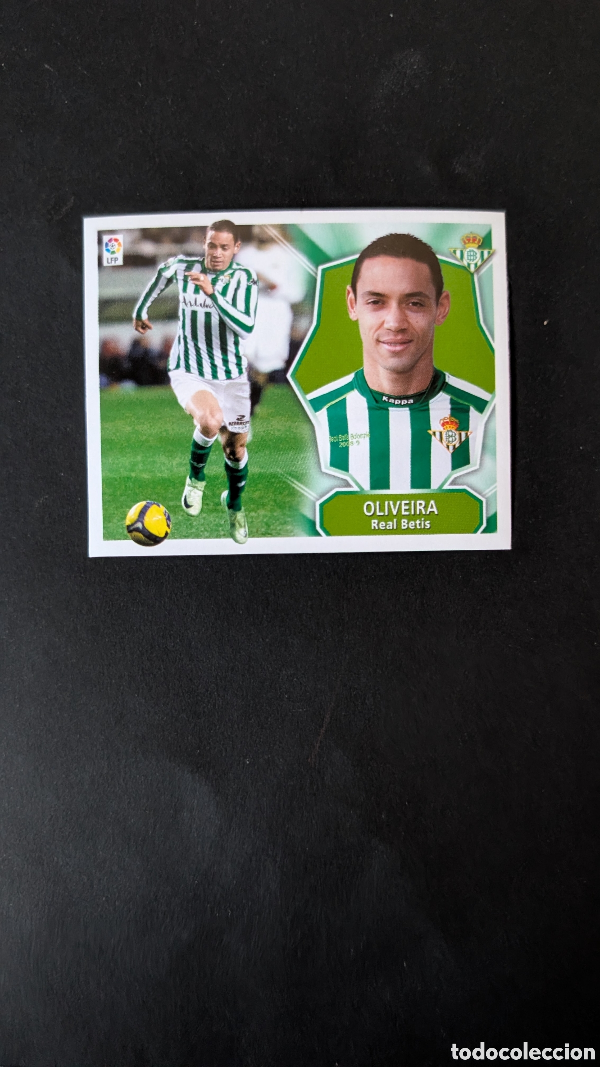 Cromos de f&uacute;tbol: OLIVEIRA BETIS MERCADO INVIERNO AMPLIACION LIGA ESTE 2008/09 08 09 NUNCA PEGADO