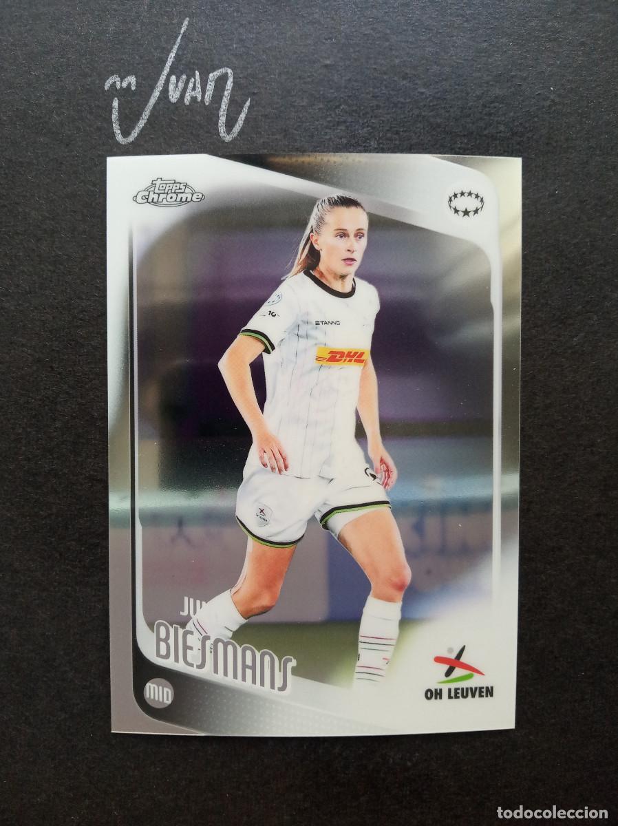 Cromos de f&uacute;tbol: N&ordm; 50 JULIE BIESMANS OH LEUVEN BELGICA ⚽ TOPPS &reg; CHROME WOMEN CHAMPIONS 2025 2026 25 26 NUEVO