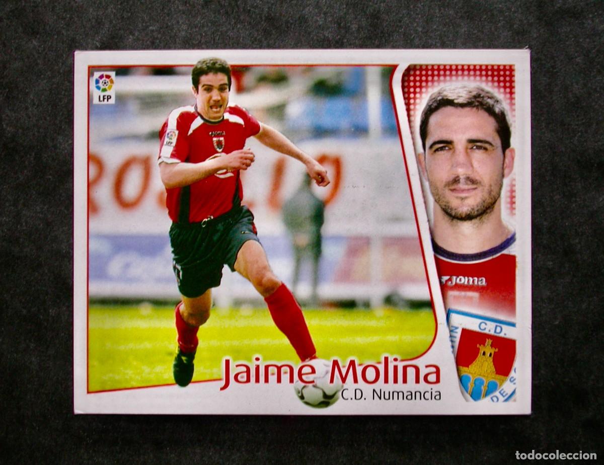 Fu&szlig;ball-Sticker: JAIME MOLINA / NUMANCIA / EDICIONES ESTE LIGA 2004-2005 04-05 / NUNCA PEGADO