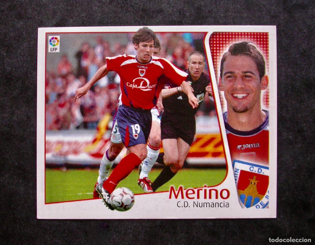Fu&szlig;ball-Sticker: MERINO / NUMANCIA / EDICIONES ESTE LIGA 2004-2005 04-05 / NUNCA PEGADO