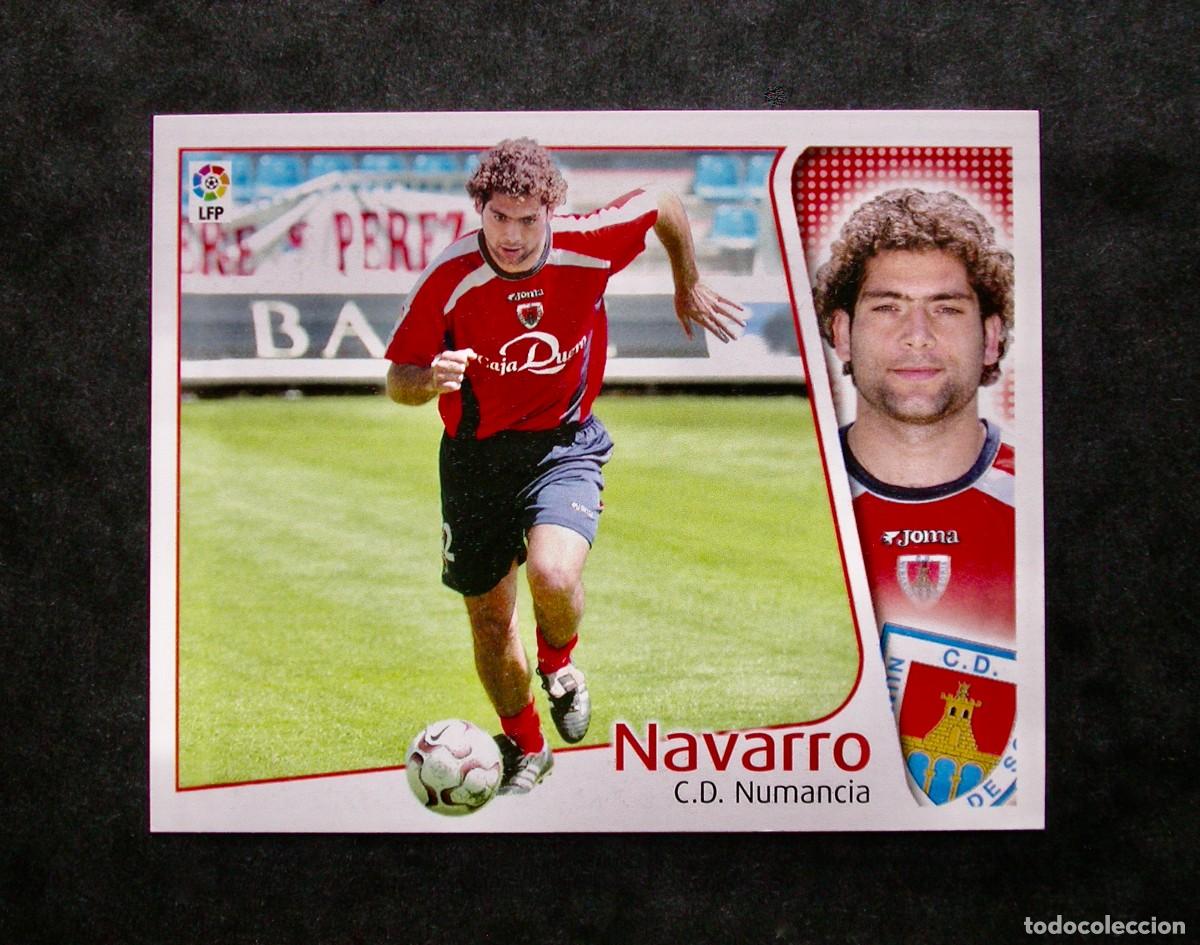 Football Stickers: NAVARRO / NUMANCIA / EDICIONES ESTE LIGA 2004-2005 04-05 / NUNCA PEGADO