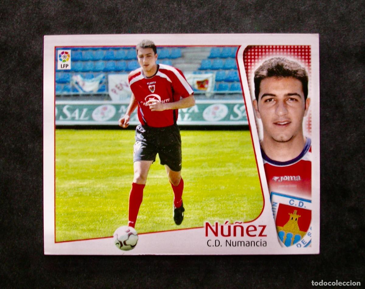 Football Stickers: N&Uacute;&Ntilde;EZ / NUMANCIA / EDICIONES ESTE LIGA 2004-2005 04-05 / NUNCA PEGADO