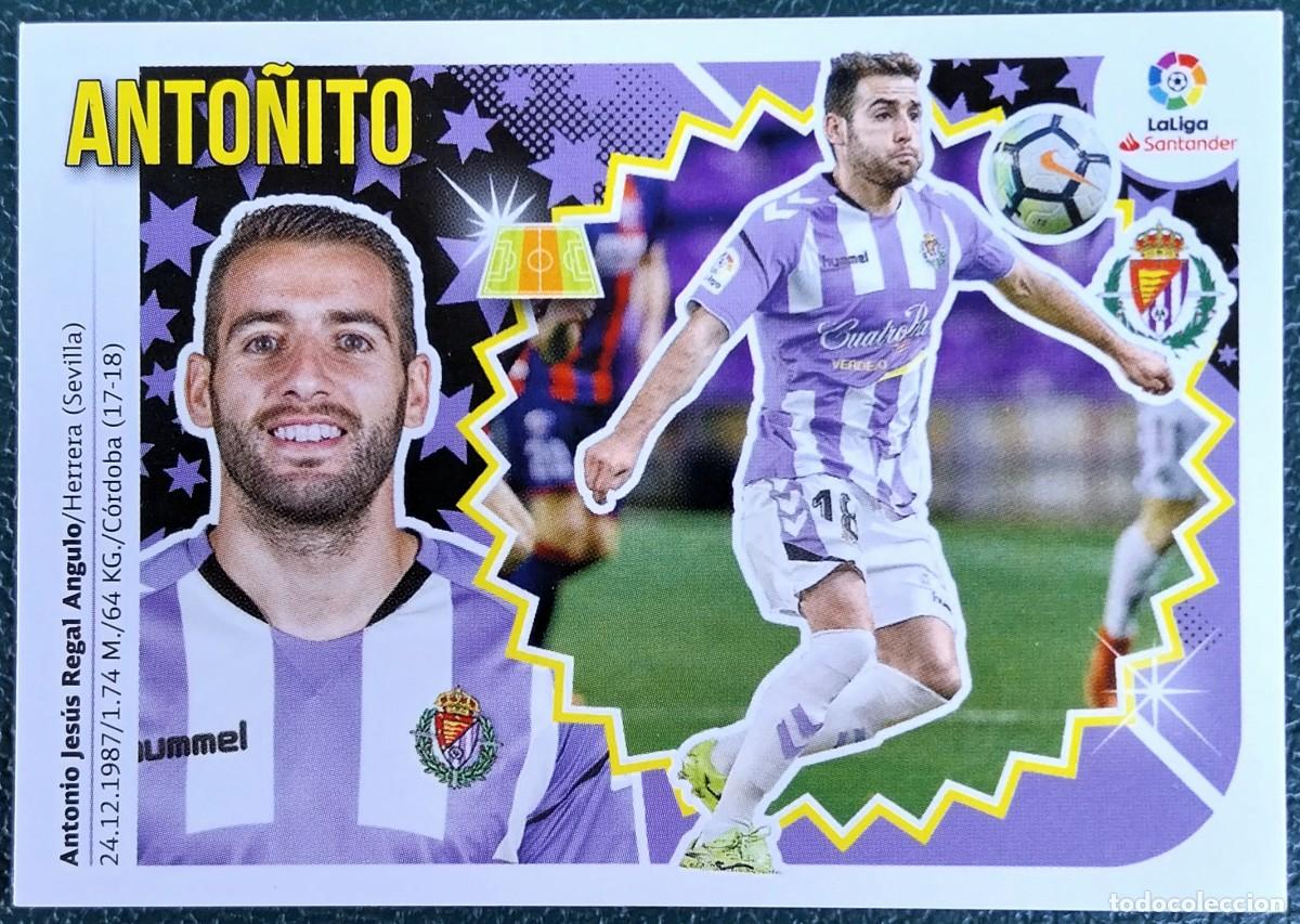 Cromos de f&uacute;tbol: 8 ANTO&Ntilde;ITO REAL VALLADOLID CROMOS ALBUM EDICIONES ESTE 2018 2019 18 19