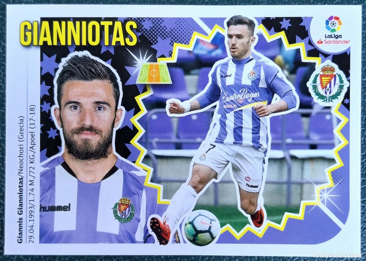 Cromos de f&uacute;tbol: 12 GIANNIOTAS REAL VALLADOLID CROMOS ALBUM EDICIONES ESTE 2018 2019 18 19