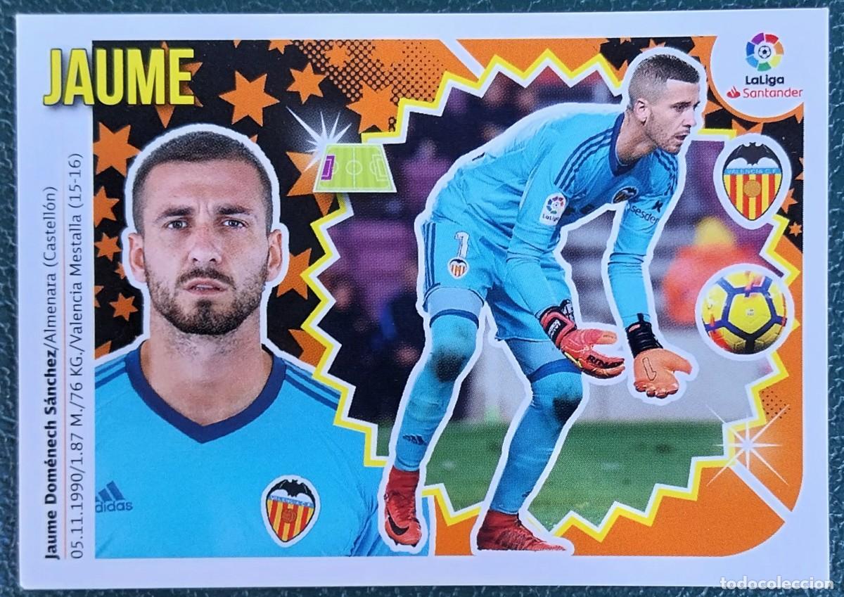 Fu&szlig;ball-Sticker: 2 JAUME VALENCIA CF CROMOS ALBUM EDICIONES ESTE 2018 2019 18 19