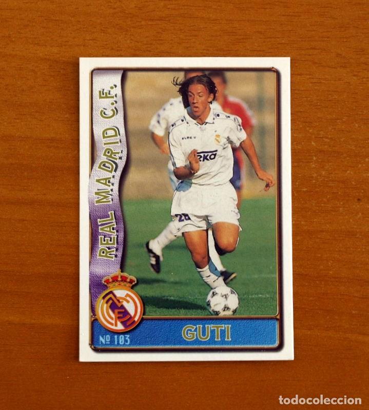 Cromos de f&uacute;tbol: Real Madrid -N&ordm; 103 Guti -Rookie-Mundicromo Las Fichas de la Liga de F&uacute;tbol 1996-1997-96-97