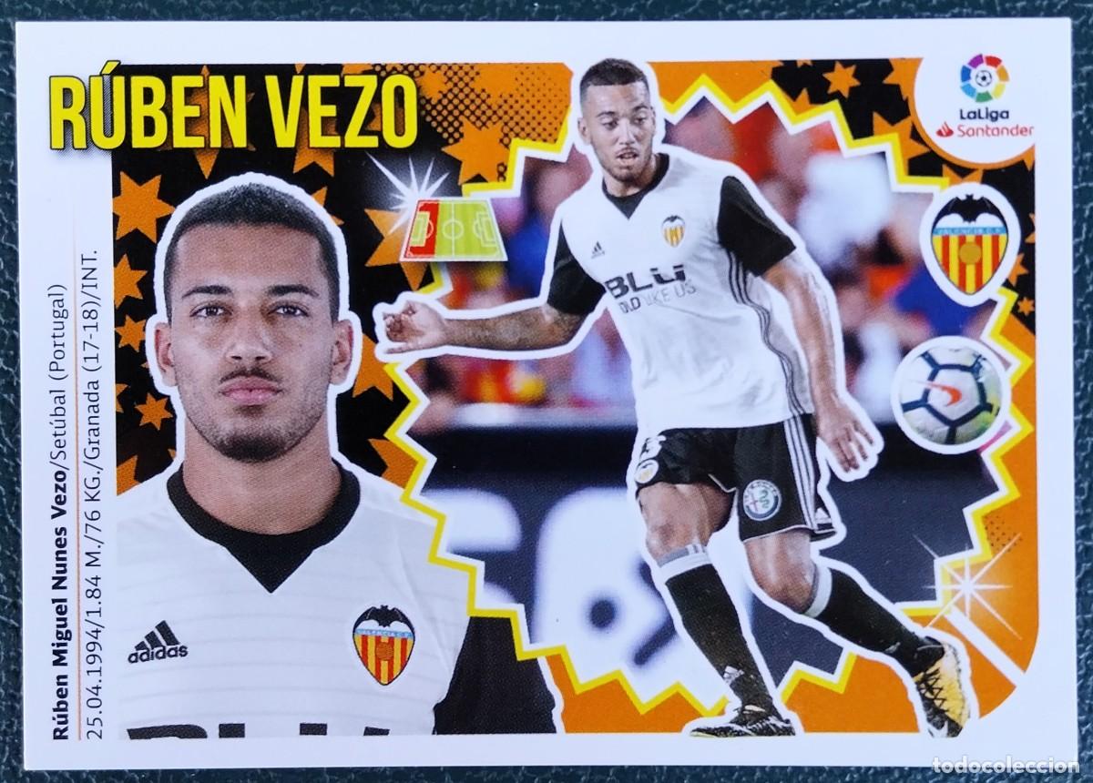 Fu&szlig;ball-Sticker: 3B / 3 B RUBEN VEZO VALENCIA CF CROMOS ALBUM EDICIONES ESTE 2018 2019 18 19