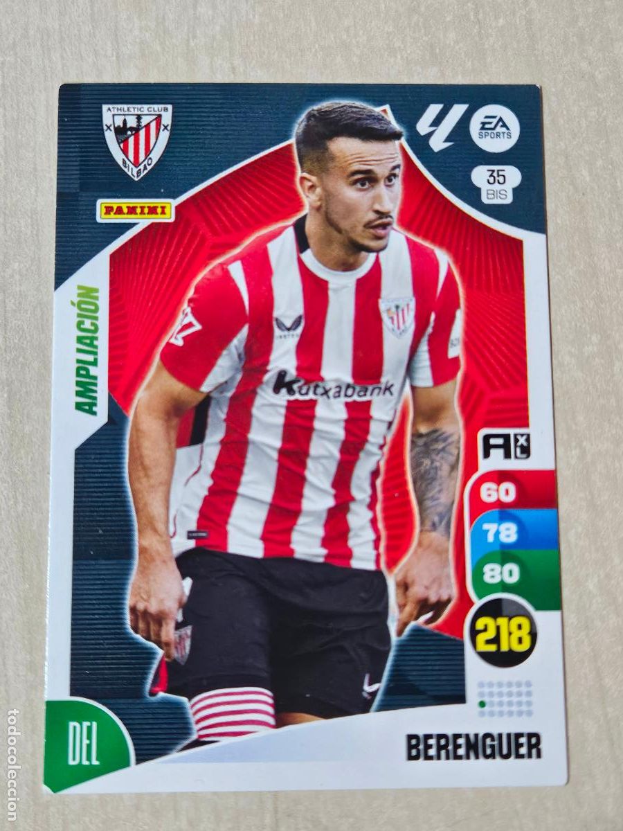 Fu&szlig;ball-Sticker: FICHA N&ordm; BIS 35 BERENGUER - ADRENALYN 24 25 - PANINI 2024 - 25 - CROMO - AMPLIACION