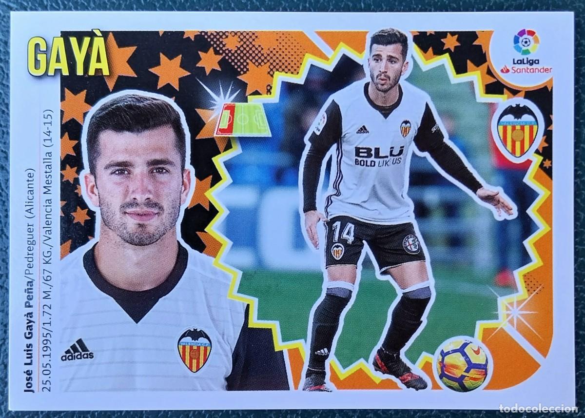 Cromos de f&uacute;tbol: 7A / 7 A GAYA VALENCIA CF CROMOS ALBUM EDICIONES ESTE 2018 2019 18 19