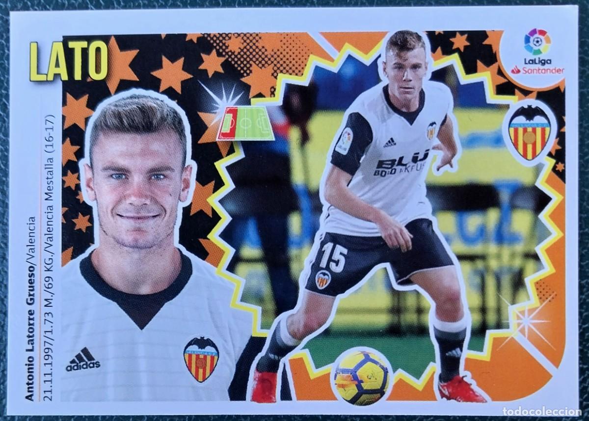 Cromos de f&uacute;tbol: 7B / 7 B LATO VALENCIA CF CROMOS ALBUM EDICIONES ESTE 2018 2019 18 19