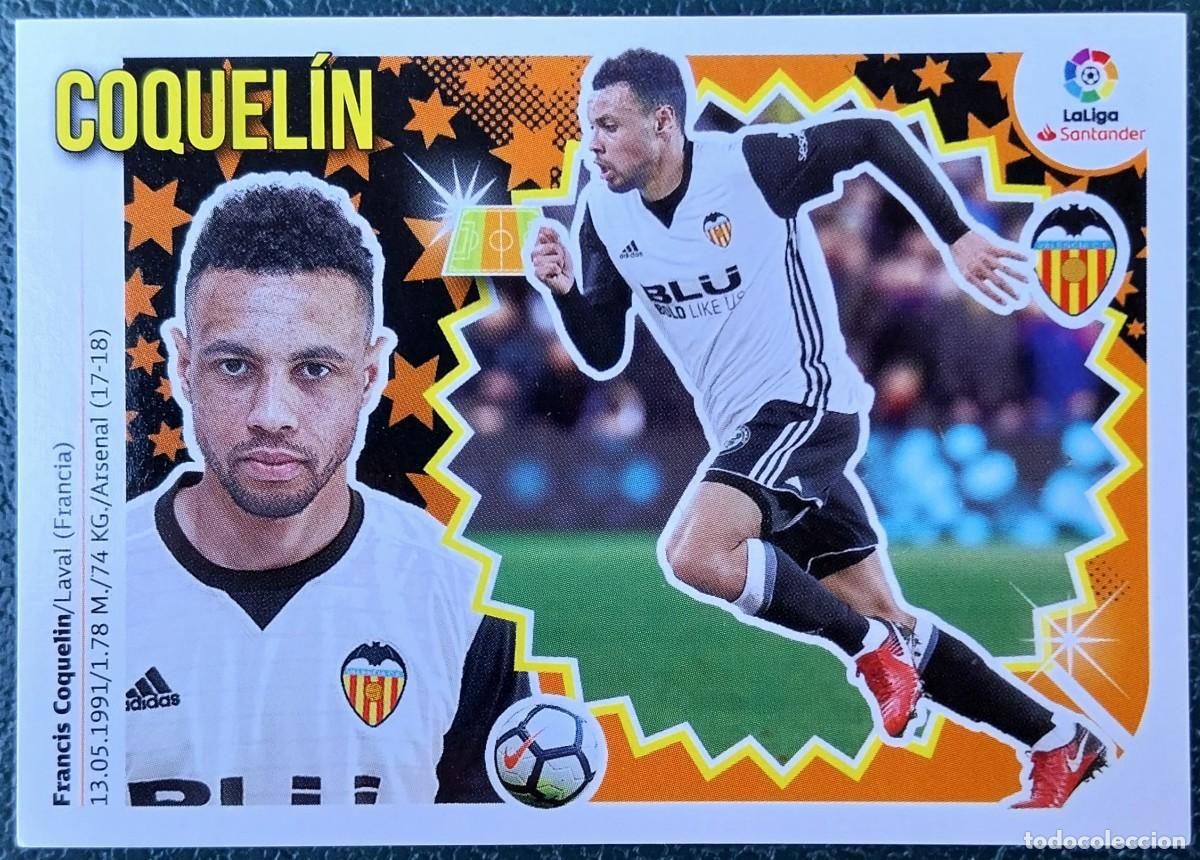 Cromos de f&uacute;tbol: 10 COQUELIN VALENCIA CF CROMOS ALBUM EDICIONES ESTE 2018 2019 18 19