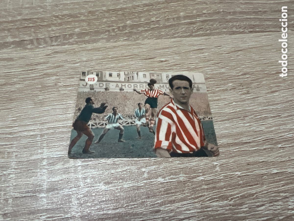 Cartes &agrave; collectionner de Football: 1953 N&ordm; 115 IRIONDO ATH BILBAO FHER ESCENAS DEPORTIVAS SIN PEGAR