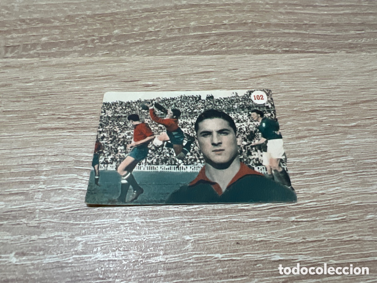 Cartes &agrave; collectionner de Football: 1953 N&ordm; 102 PAZOS ATLETICO MADRID FHER ESCENAS DEPORTIVAS SIN PEGAR