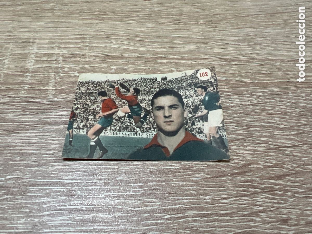 Cartes &agrave; collectionner de Football: 1953 N&ordm; 102 PAZOS ATL&Eacute;TICO MADRID FHER ESCENAS DEPORTIVAS SIN PEGAR