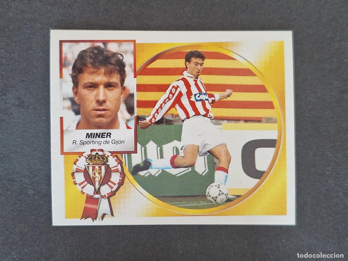 Cromos de f&uacute;tbol: L5 MINER SPORTING DE GIJON LIGA ESTE 1994 1995 94 95 NUNCA PEGADO SIN PEGAR