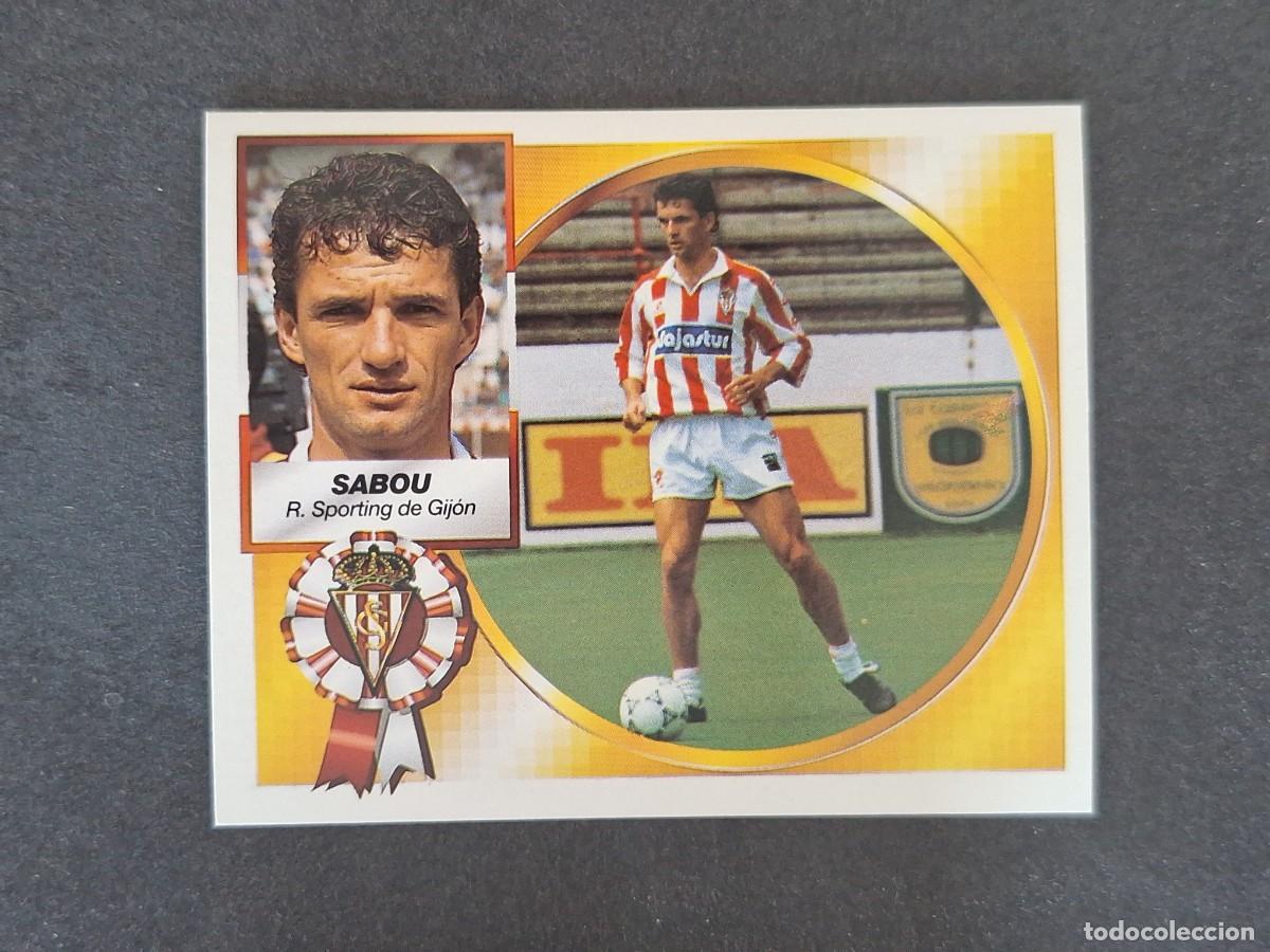 Cromos de f&uacute;tbol: L5 SABOU SPORTING DE GIJON LIGA ESTE 1994 1995 94 95 NUNCA PEGADO SIN PEGAR