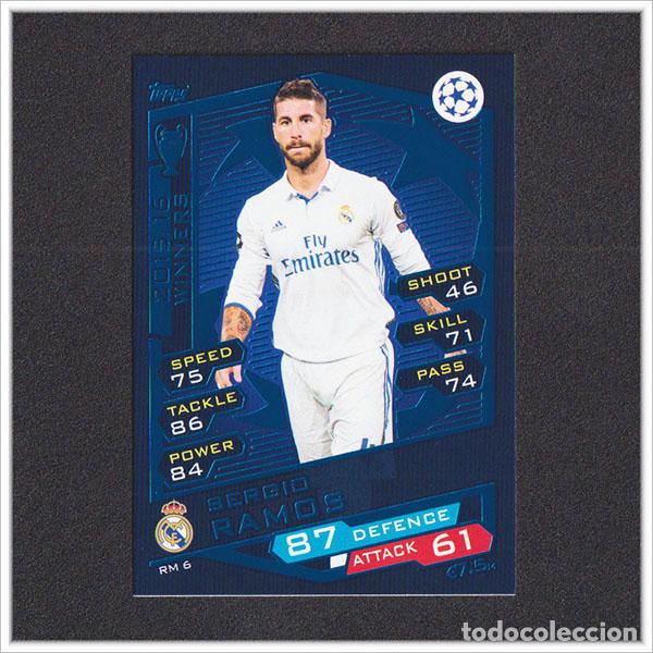 Cromos de f&uacute;tbol: TOPPS MATCH ATTAX CHAMPIONS LEAGUE 2016 2017 16 17 SERGIO RAMOS 6 REAL MADRID COLECCI&Oacute;N UEFA CARD