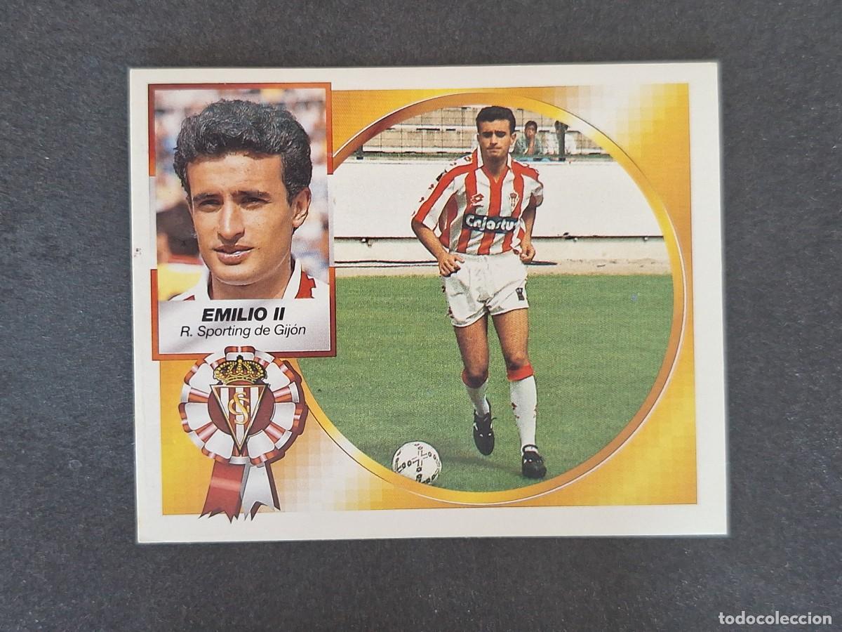 Cromos de f&uacute;tbol: L5 EMILIO II SPORTING DE GIJON LIGA ESTE 1994 1995 94 95 NUNCA PEGADO SIN PEGAR