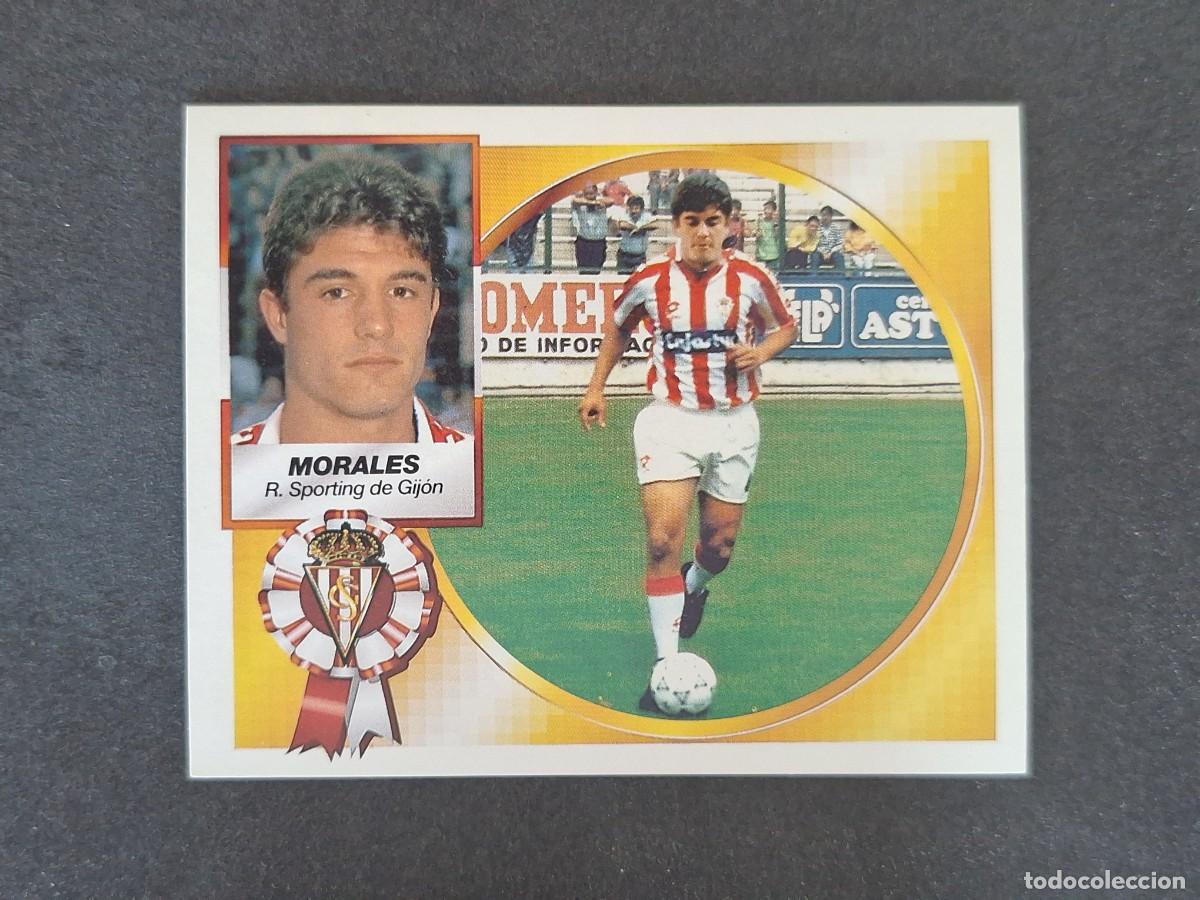 Cromos de f&uacute;tbol: L5 MORALES SPORTING DE GIJON LIGA ESTE 1994 1995 94 95 NUNCA PEGADO SIN PEGAR