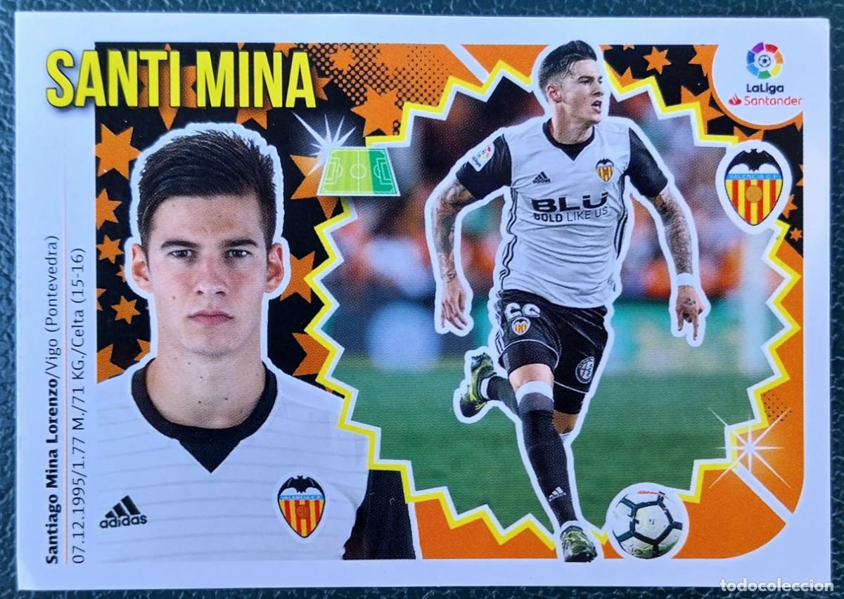 Cromos de f&uacute;tbol: 15 SANTI MINA VALENCIA CF CROMOS ALBUM EDICIONES ESTE 2018 2019 18 19