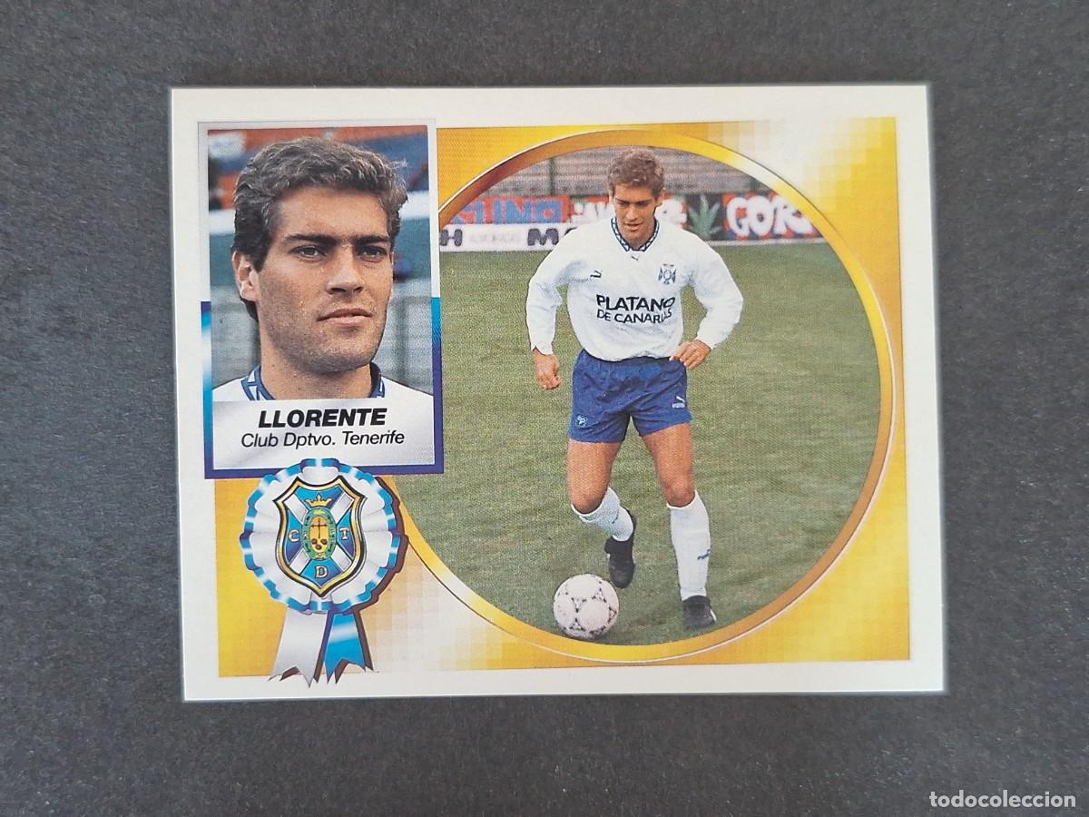 Cromos de f&uacute;tbol: L5 LLORENTE C. D. TENERIFE LIGA ESTE 1994 1995 94 95 NUNCA PEGADO SIN PEGAR
