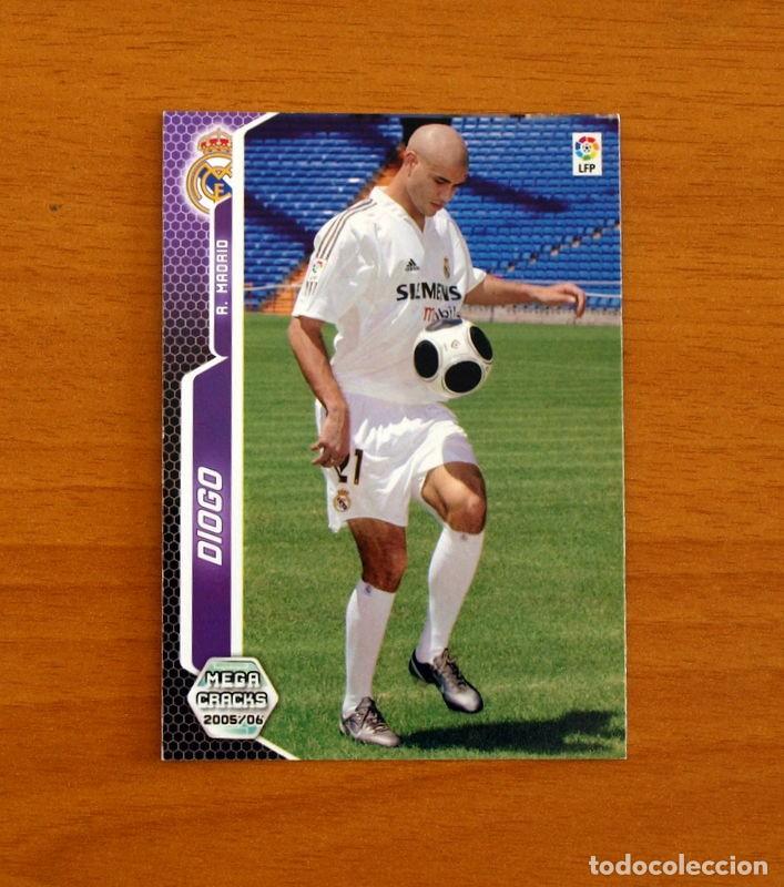 Cromos de f&uacute;tbol: Real Madrid -N&ordm; 190 Diogo -Megacracks Las Fichas Liga 2005-2006-05-06 Mega Cracks Panini