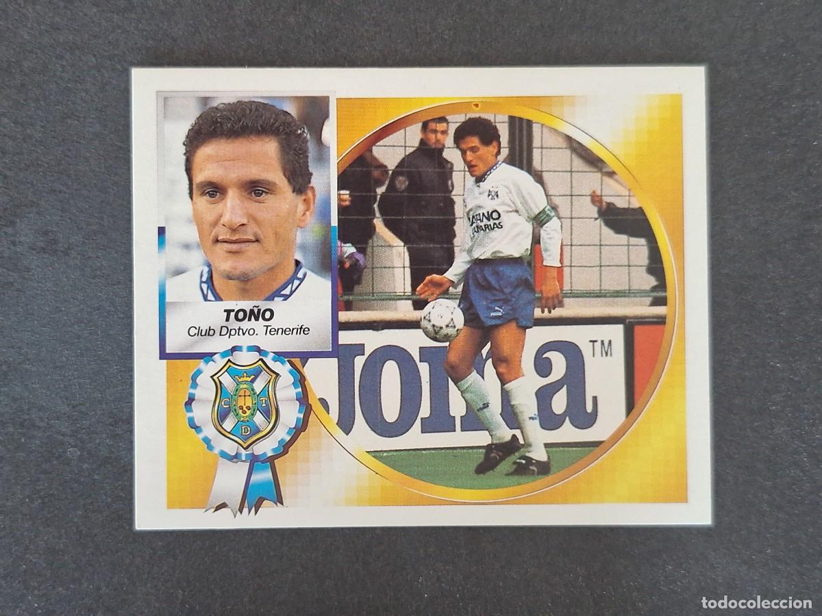 Cromos de f&uacute;tbol: L5 TO&Ntilde;O C. D. TENERIFE LIGA ESTE 1994 1995 94 95 NUNCA PEGADO SIN PEGAR