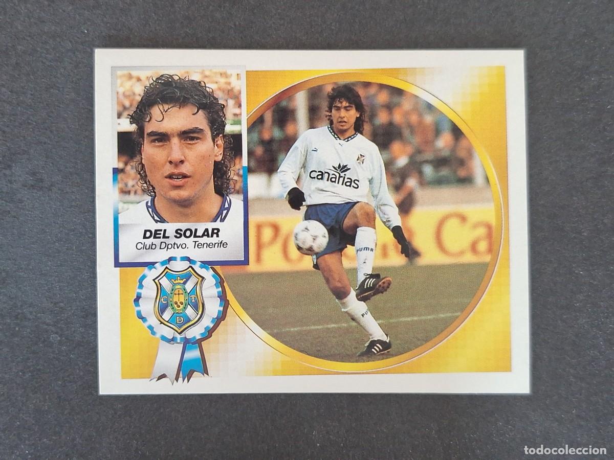 Cromos de f&uacute;tbol: L5 DEL SOLAR C. D. TENERIFE LIGA ESTE 1994 1995 94 95 NUNCA PEGADO SIN PEGAR