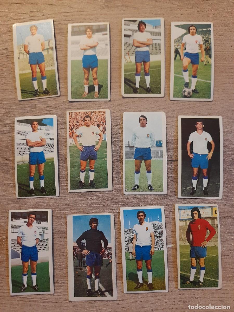 Cromos de f&uacute;tbol: LOTE 12 CROMOS NUEVOS Y DIFERENTES. REAL ZARAGOZA. LIGA ESTE 1975 1976 75 76