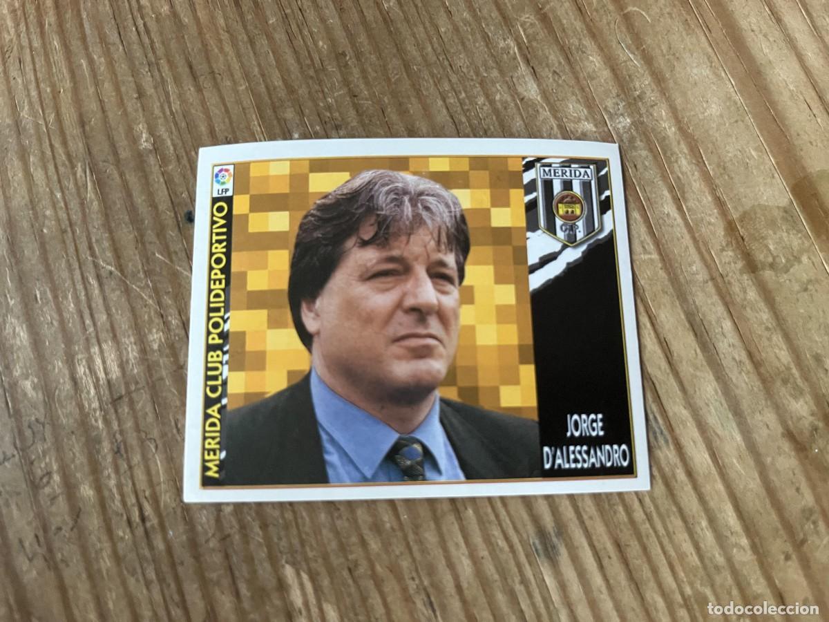 Football Stickers: CROMO SIN PEGAR NUNCA PEGADO ALBUM LIGA ESTE 97 98 1997 1998 MERIDA ENTRENADOR JORGE D'ALESSANDRO