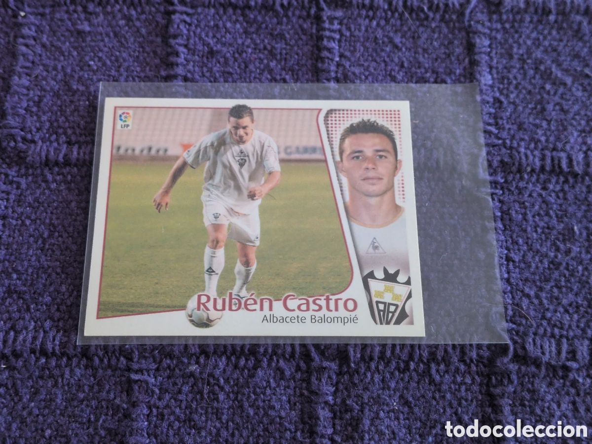 Cromos de Futebol: RUBEN CASTRO COLOCA ALBACETE EDICIONES ESTE 04 05 2004 2005 NUEVO SIN PEGAR CROMO FUTBOL