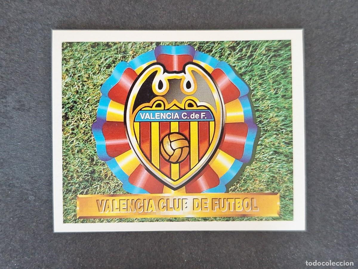 Cromos de f&uacute;tbol: L5 ESCUDO VALENCIA C. F. LIGA ESTE 1994 1995 94 95 NUNCA PEGADO SIN PEGAR