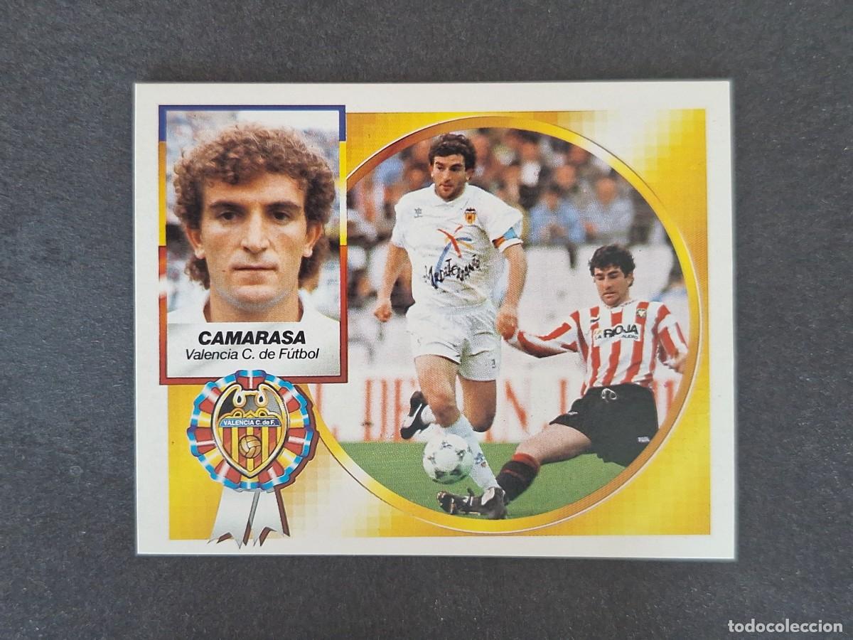 Cromos de f&uacute;tbol: L5 CAMARASA VALENCIA C. F. LIGA ESTE 1994 1995 94 95 NUNCA PEGADO SIN PEGAR
