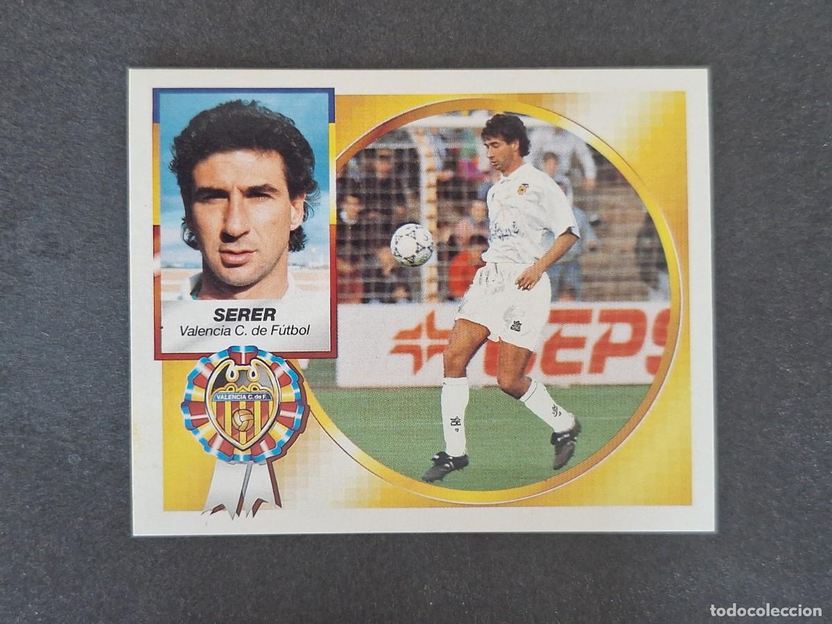 Fu&szlig;ball-Sticker: L5 SERER VALENCIA C. F. LIGA ESTE 1994 1995 94 95 NUNCA PEGADO SIN PEGAR