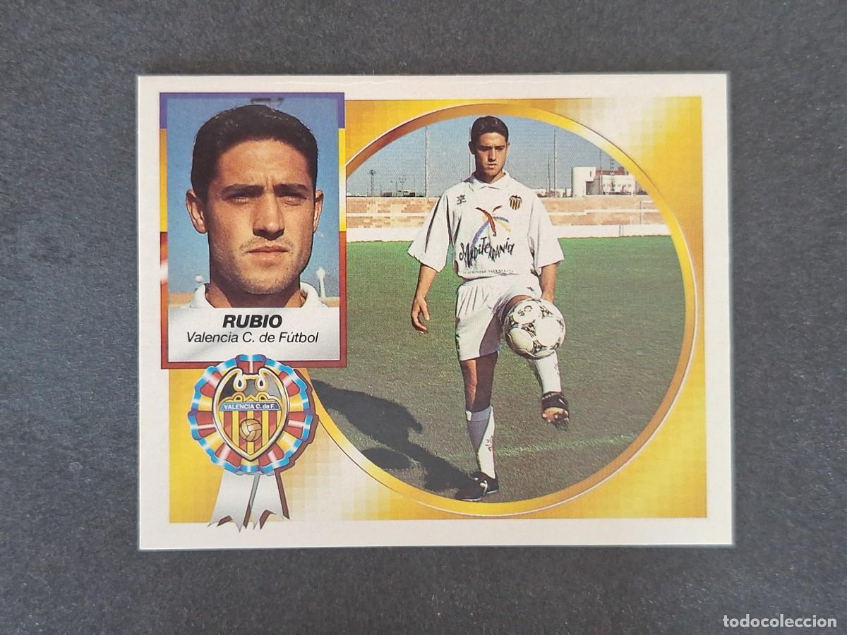 Fu&szlig;ball-Sticker: L5 RUBIO VALENCIA C. F. LIGA ESTE 1994 1995 94 95 NUNCA PEGADO SIN PEGAR