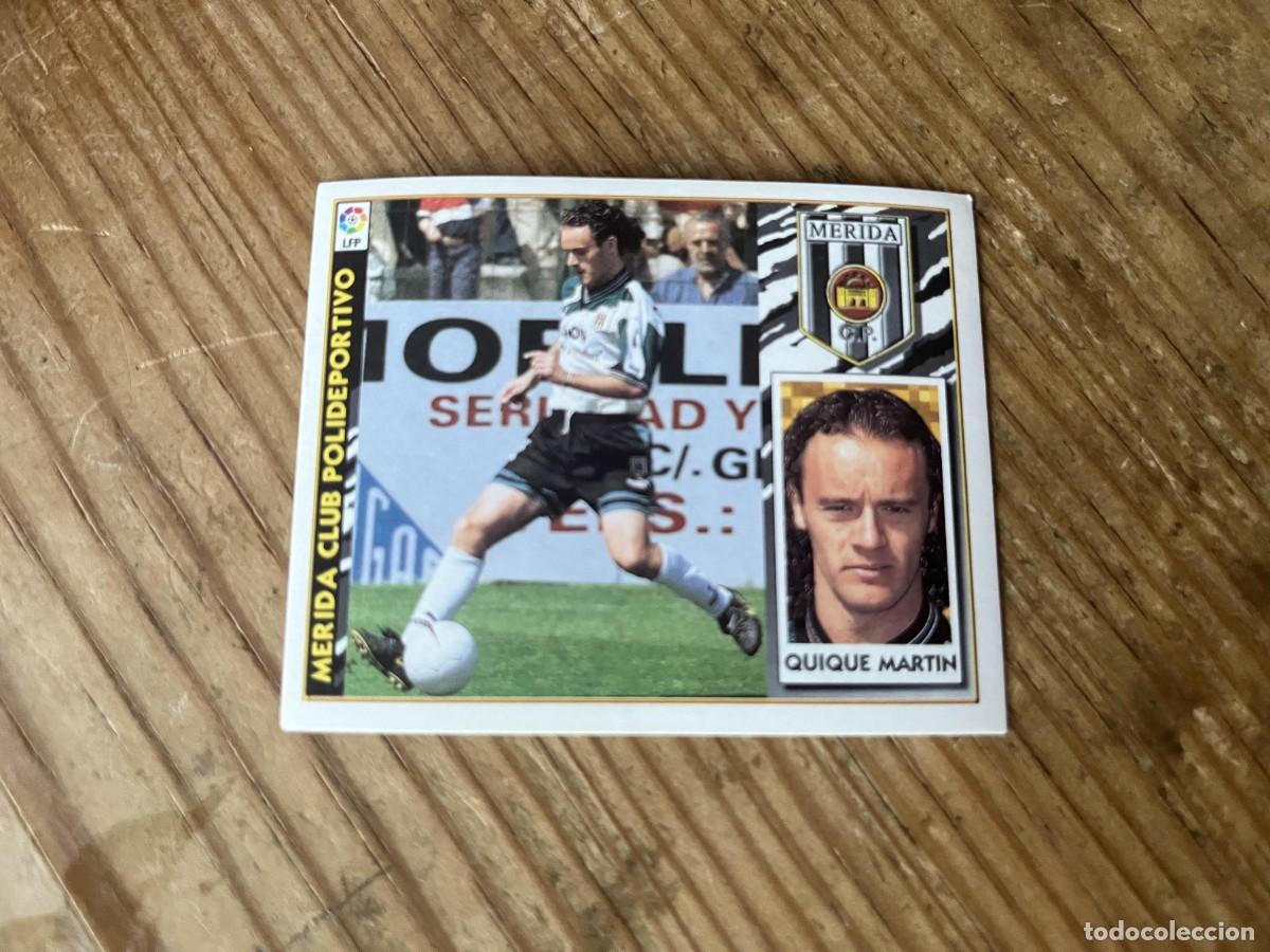 Football Stickers: CROMO SIN PEGAR NUNCA PEGADO ALBUM LIGA ESTE 97 98 1997 1998 MERIDA QUIQUE MARTIN