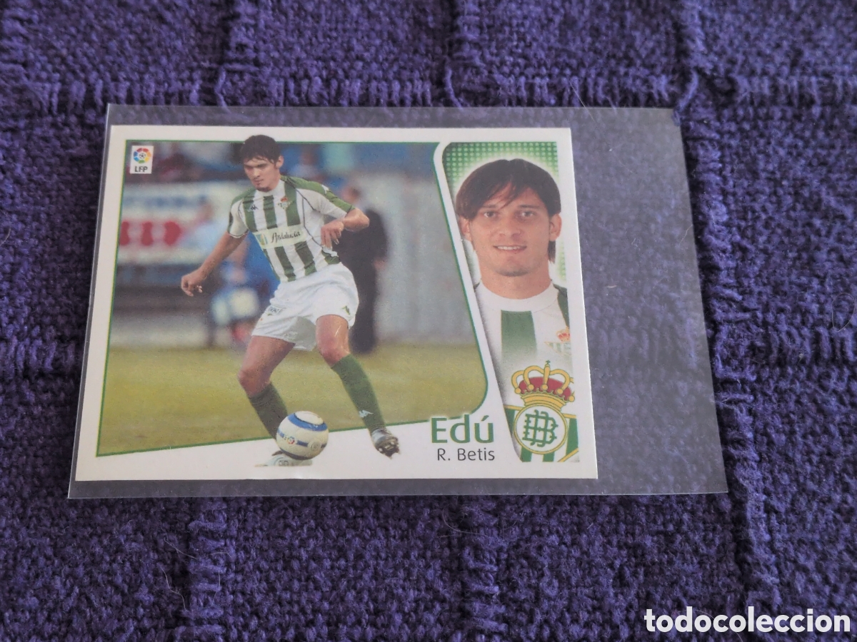 Football Stickers: EDICIONES ESTE 2004-2005 FICHAJE N&ordm;44 EDU (BETIS) NUNCA PEGADO. NUEVO