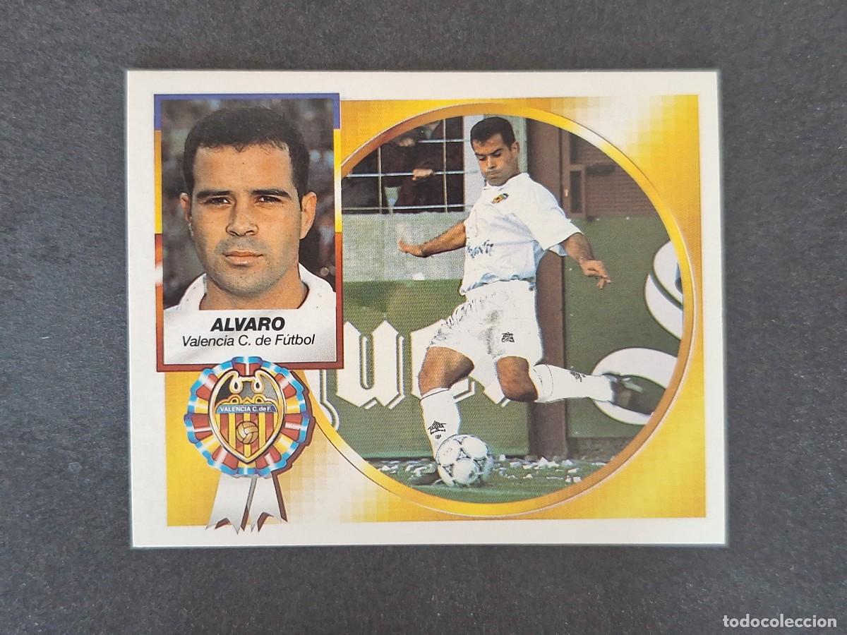 Fu&szlig;ball-Sticker: L5 ALVARO VALENCIA C. F. LIGA ESTE 1994 1995 94 95 NUNCA PEGADO SIN PEGAR