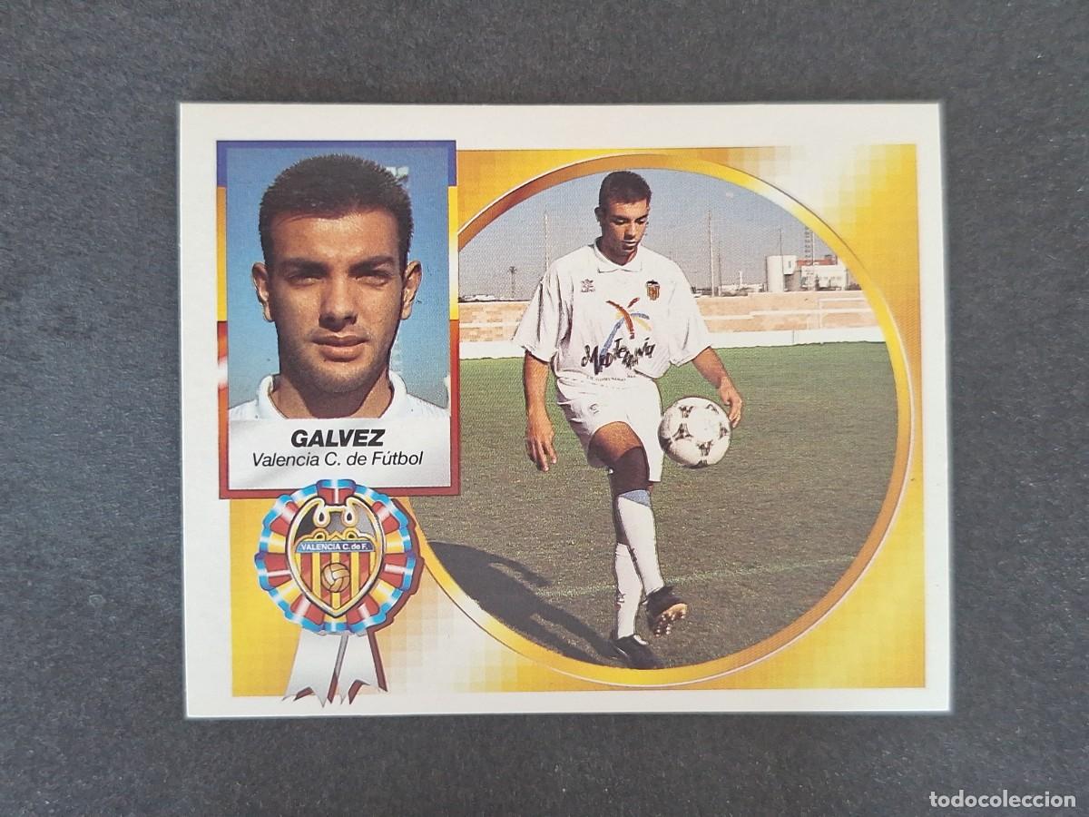 Fu&szlig;ball-Sticker: L5 GALVEZ VALENCIA C. F. LIGA ESTE 1994 1995 94 95 NUNCA PEGADO SIN PEGAR