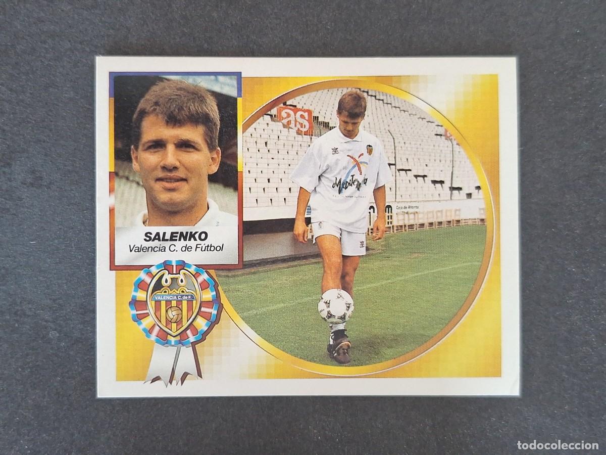 Cartes &agrave; collectionner de Football: L5 SALENKO VALENCIA C. F. LIGA ESTE 1994 1995 94 95 NUNCA PEGADO SIN PEGAR