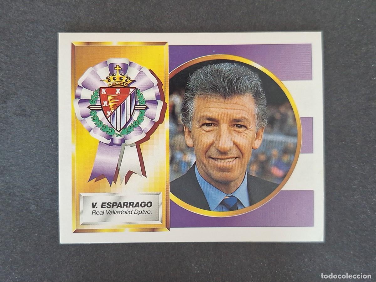 Fu&szlig;ball-Sticker: L5 V. ESPARRAGO ENTRENADOR REAL VALLADOLID LIGA ESTE 1994 1995 94 95 NUNCA PEGADO SIN PEGAR