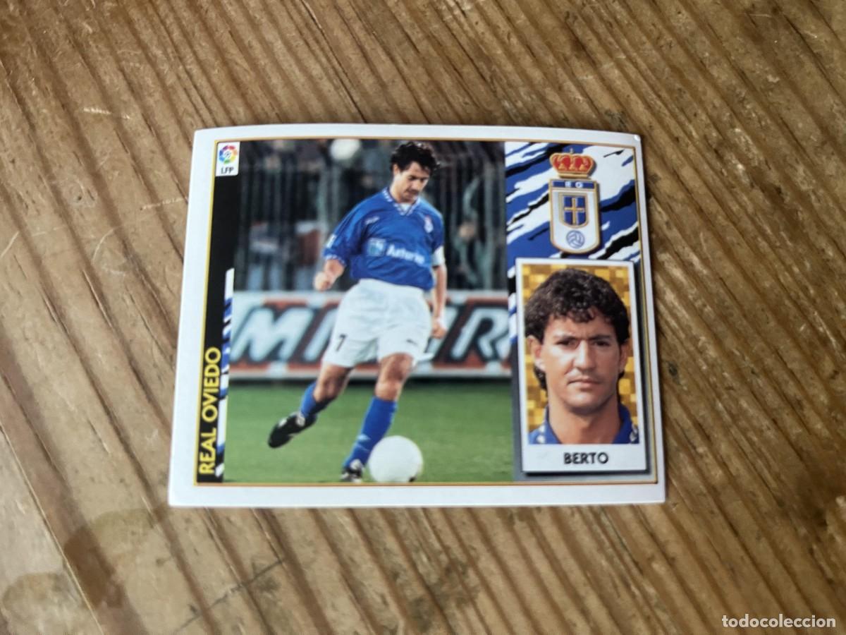 Fu&szlig;ball-Sticker: CROMO SIN PEGAR NUNCA PEGADO ALBUM LIGA ESTE 97 98 1997 1998 REAL OVIEDO BERTO