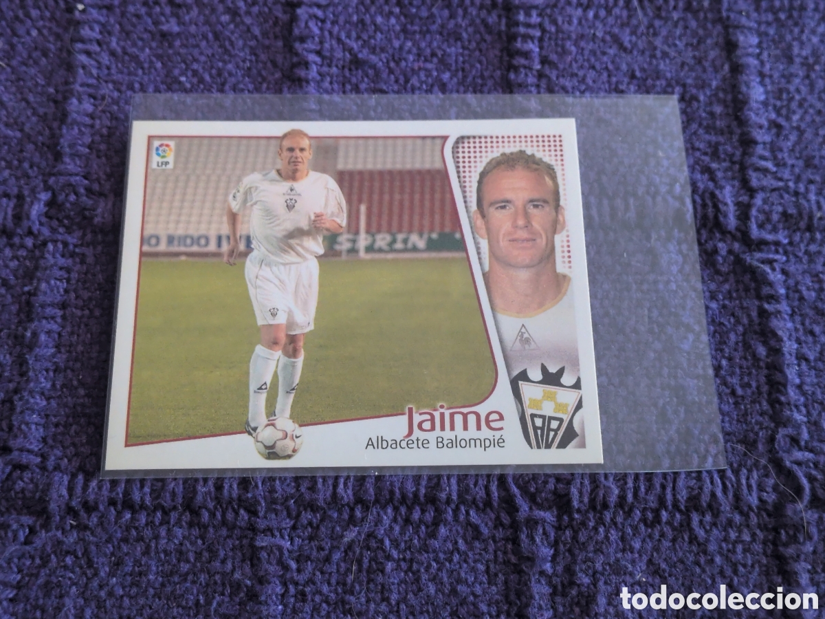 Cartes &agrave; collectionner de Football: EDICIONES ESTE 2004-2005 FICHAJE N&ordm;40 JAIME (ALBACETE) NUNCA PEGADO. NUEVO