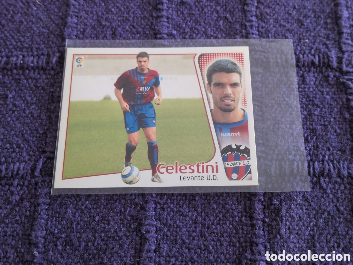 Football Stickers: EDICIONES ESTE 2004-2005 FICHAJE N&ordm;41 CELESTINI (LEVANTE) NUNCA PEGADO. NUEVO