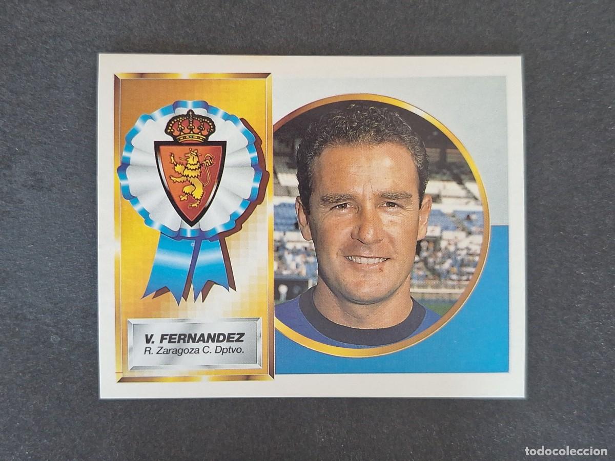 Football Stickers: L5 VICTOR FERNANDEZ ENTRENADOR REAL ZARAGOZA LIGA ESTE 1994 1995 94 95 NUNCA PEGADO SIN PEGAR