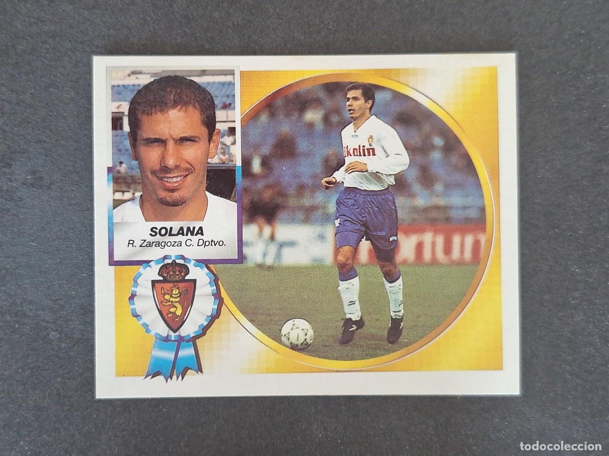 Cromos de f&uacute;tbol: L5 SOLANA REAL ZARAGOZA LIGA ESTE 1994 1995 94 95 NUNCA PEGADO SIN PEGAR