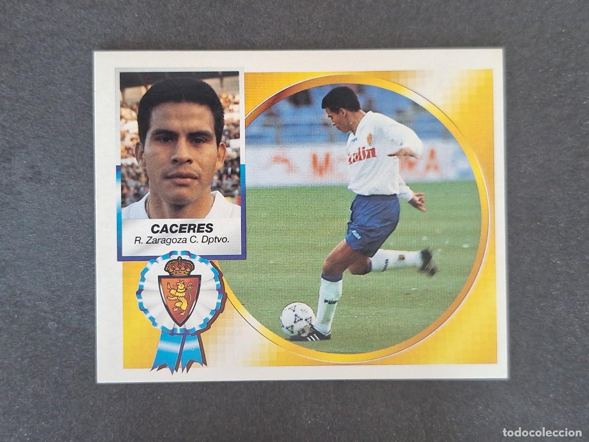 Cromos de f&uacute;tbol: L5 CACERES REAL ZARAGOZA LIGA ESTE 1994 1995 94 95 NUNCA PEGADO SIN PEGAR