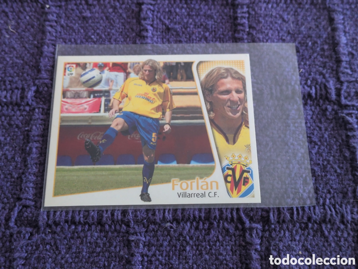 Football Stickers: EDICIONES ESTE 2004-2005 FICHAJE N&ordm;37 FORLAN (VILLARREAL) NUNCA PEGADO. NUEVO